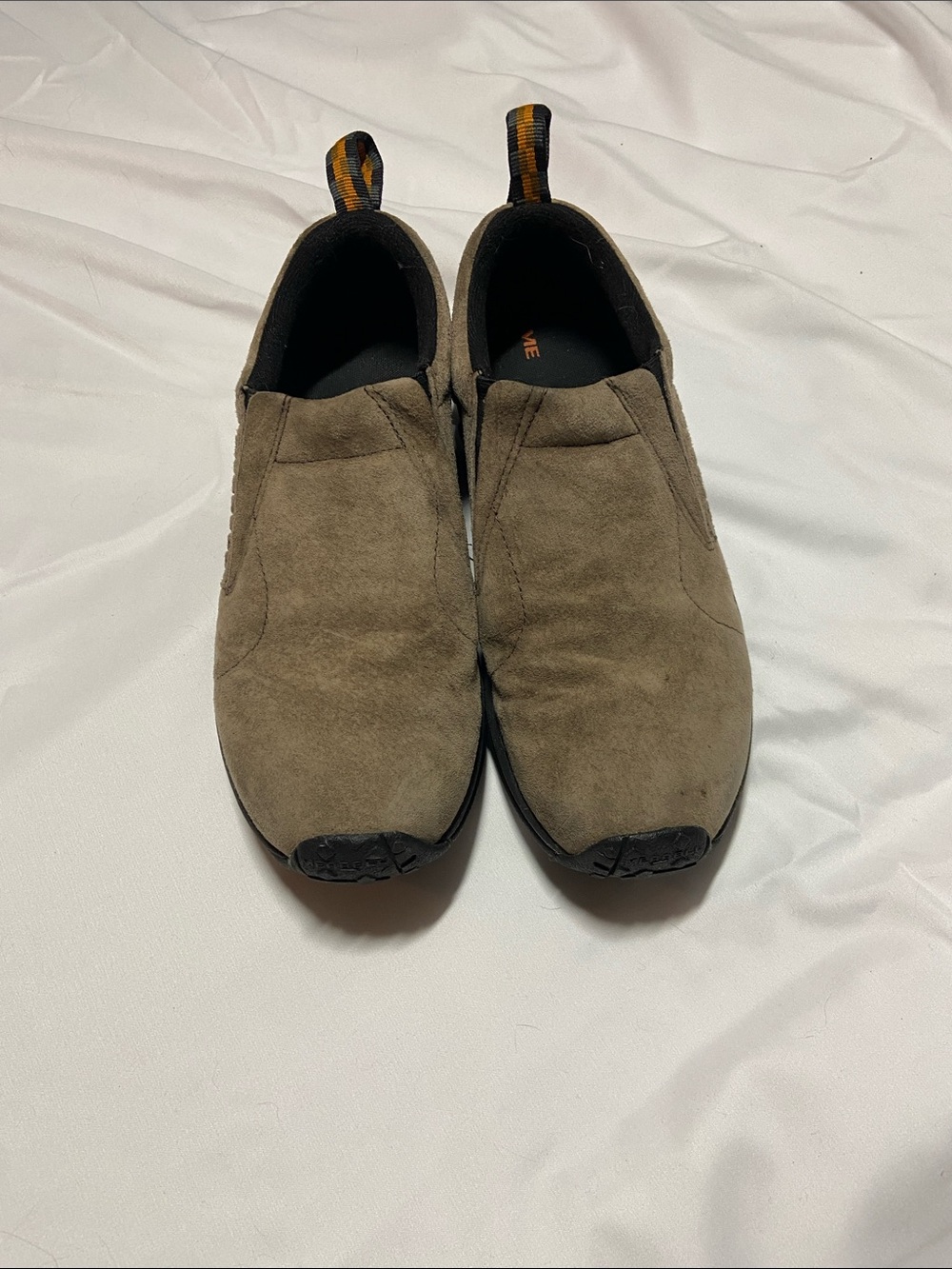 Merrell Olive Suede Slip-On Loafers